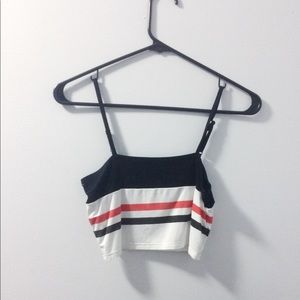 Tricolor crop top